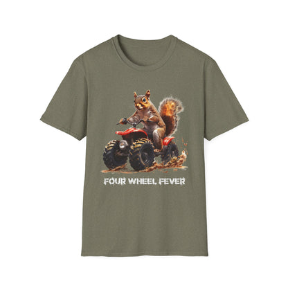 Squirrel Quad Rider Softstyle T-Shirt