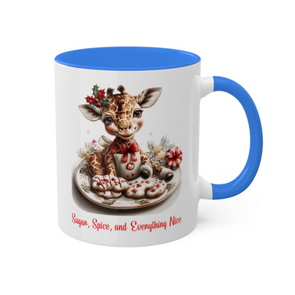 Giraffe Christmas Baker Mug