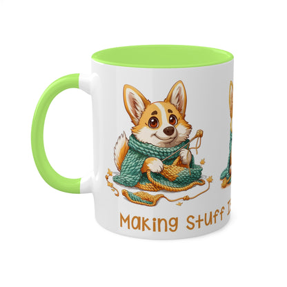 Corgi Crocheter Mug