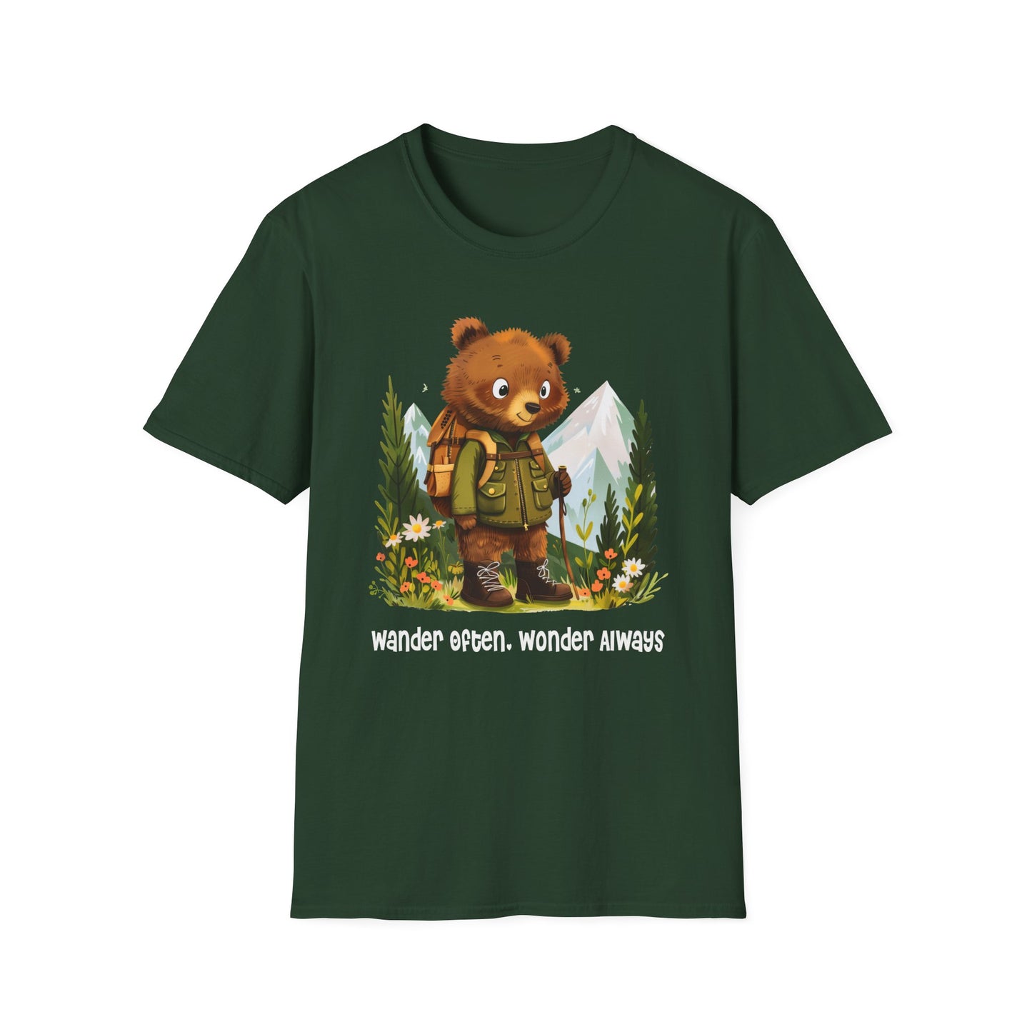 Bear Hiker Softstyle T-Shirt