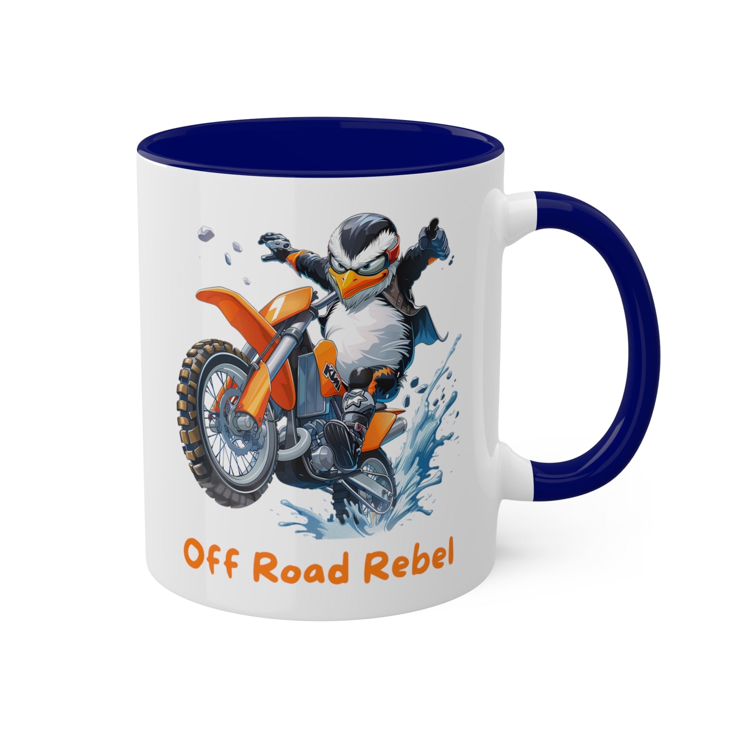 Penguin Dirt Biker Mug