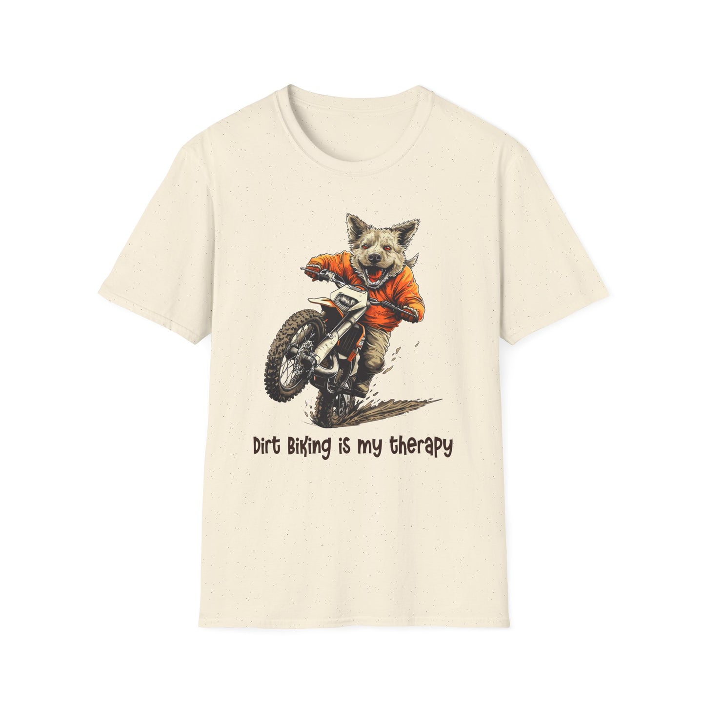 Dog Dirt Biker Softstyle T-Shirt