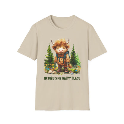 Highland Cow Hiker Softstyle T-Shirt