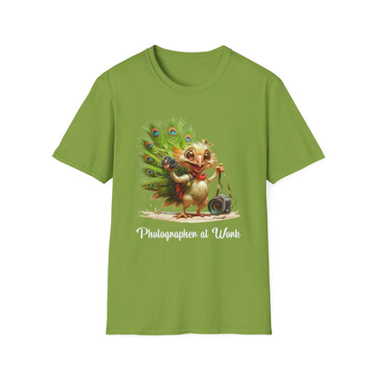 Peacock Photographer Softstyle T-Shirt