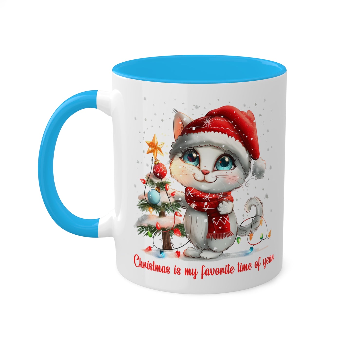 Cat Christmas Mug