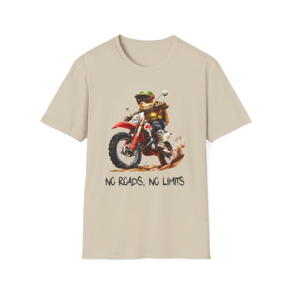 Turtle Dirt Biker Softstyle T-Shirt