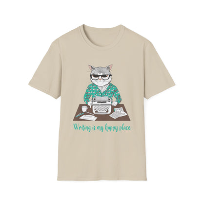 Cat Writer Softstyle T-Shirt