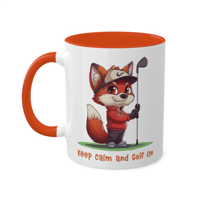 Fox Golfer Mug