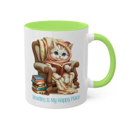 Cat Reading Mug