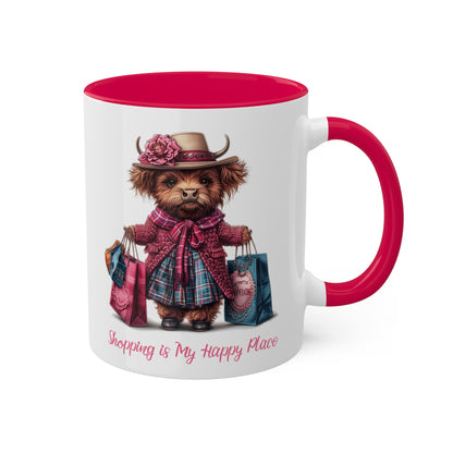 Highland Cow Shopping Mug