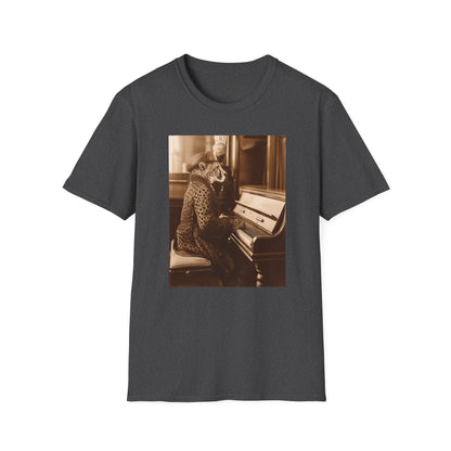 Vintage Western Cheetah Piano Softstyle T-Shirt