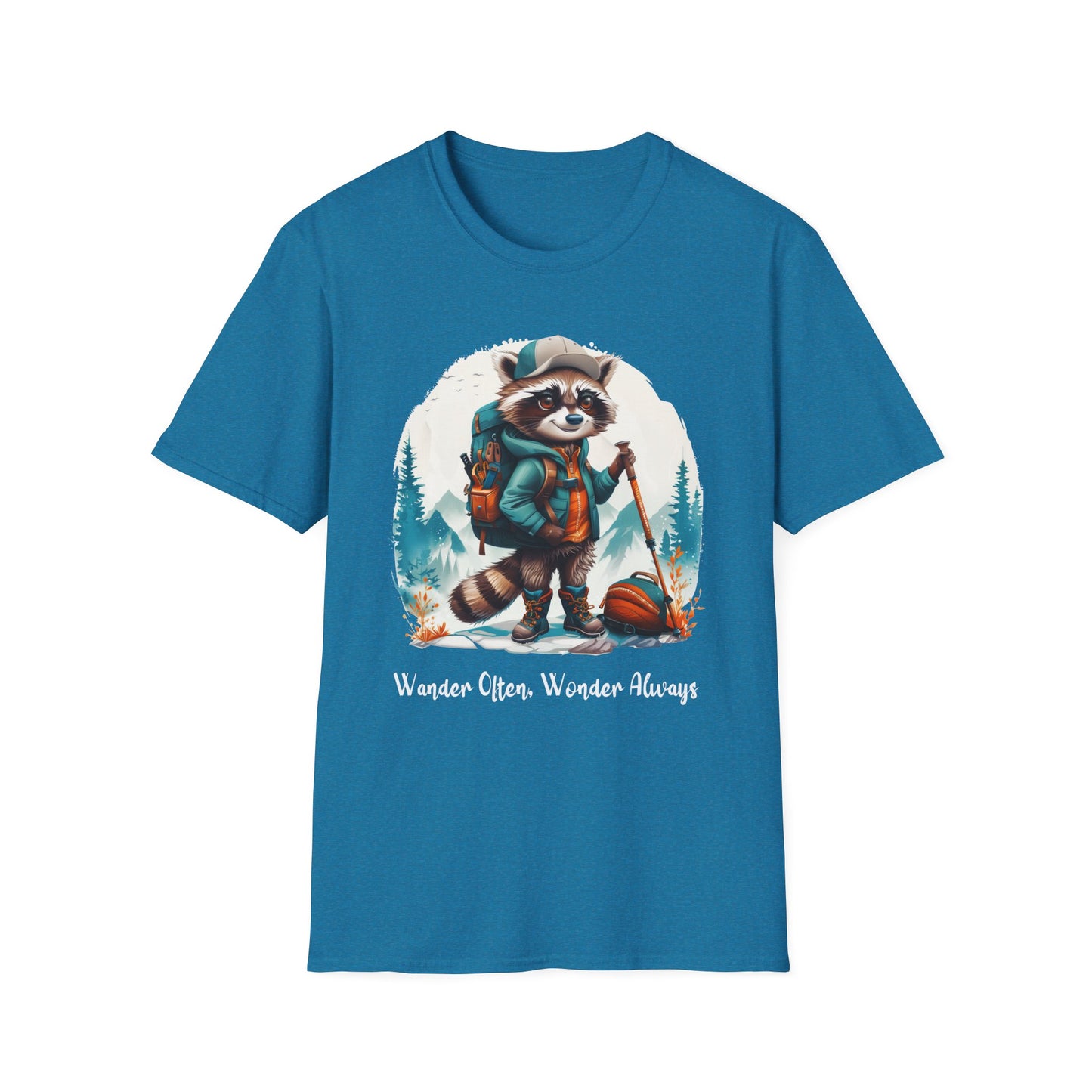 Raccoon Hiker Softstyle T-Shirt