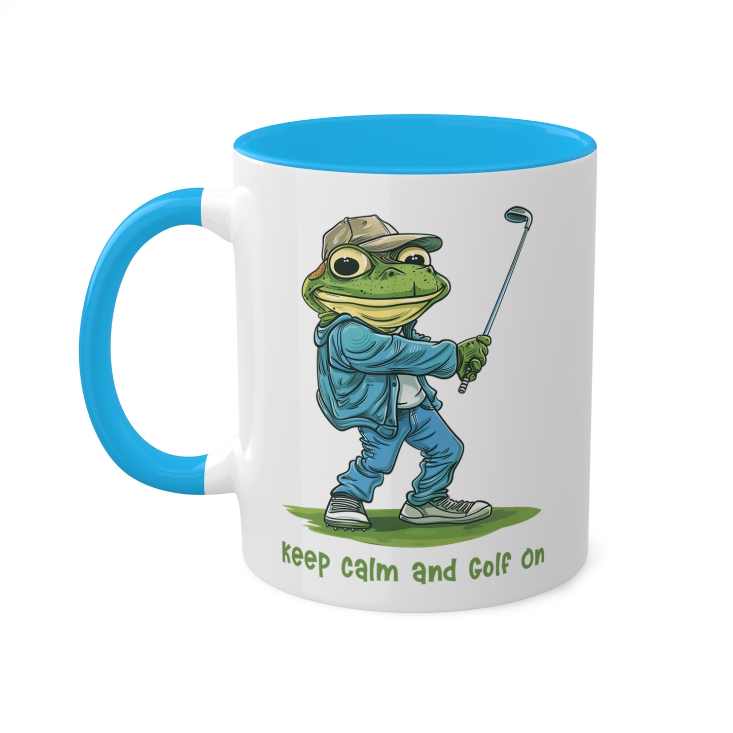 Frog Golfer Mug