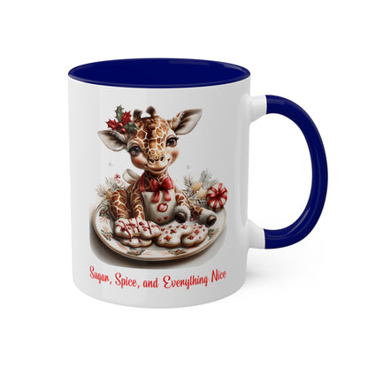 Giraffe Christmas Baker Mug