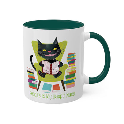 Cat Reading Mug