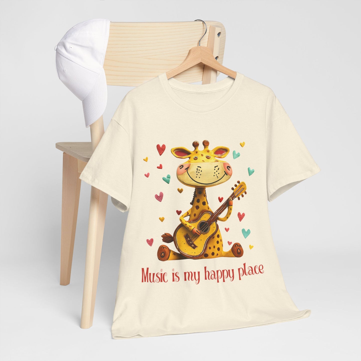 Giraffe Musician Tee