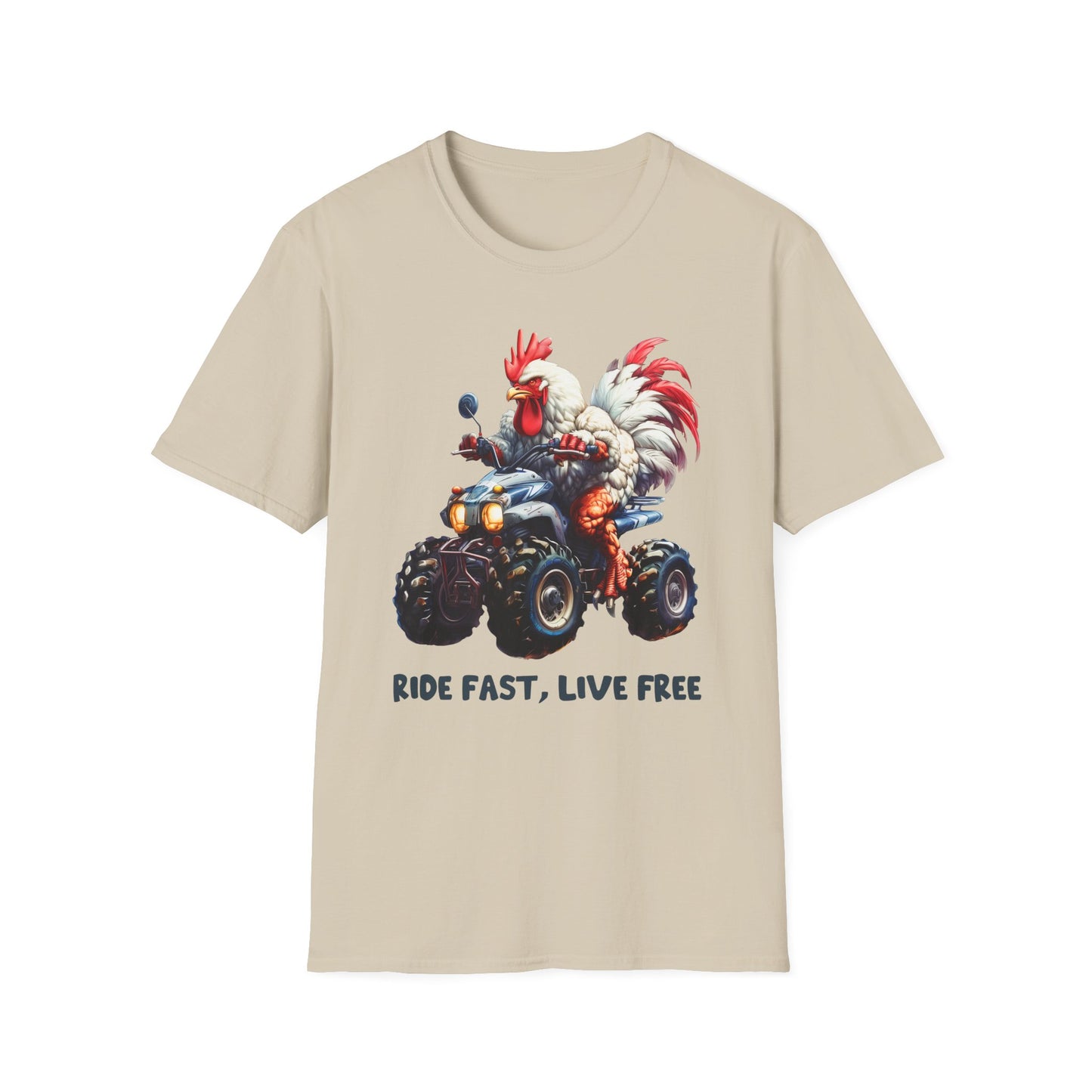 Chicken Quad Rider Softstyle T-Shirt