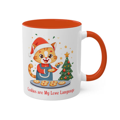 Kitty Cat Christmas Baker Mug