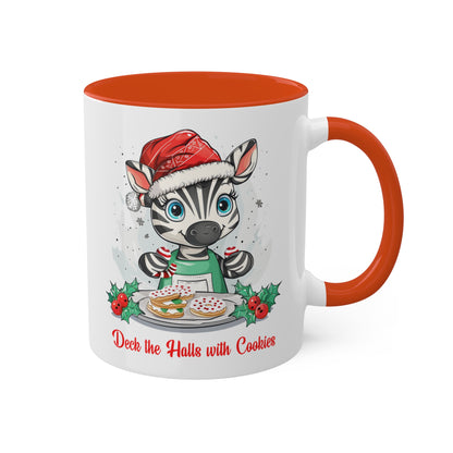 Zebra Christmas Baker Mug