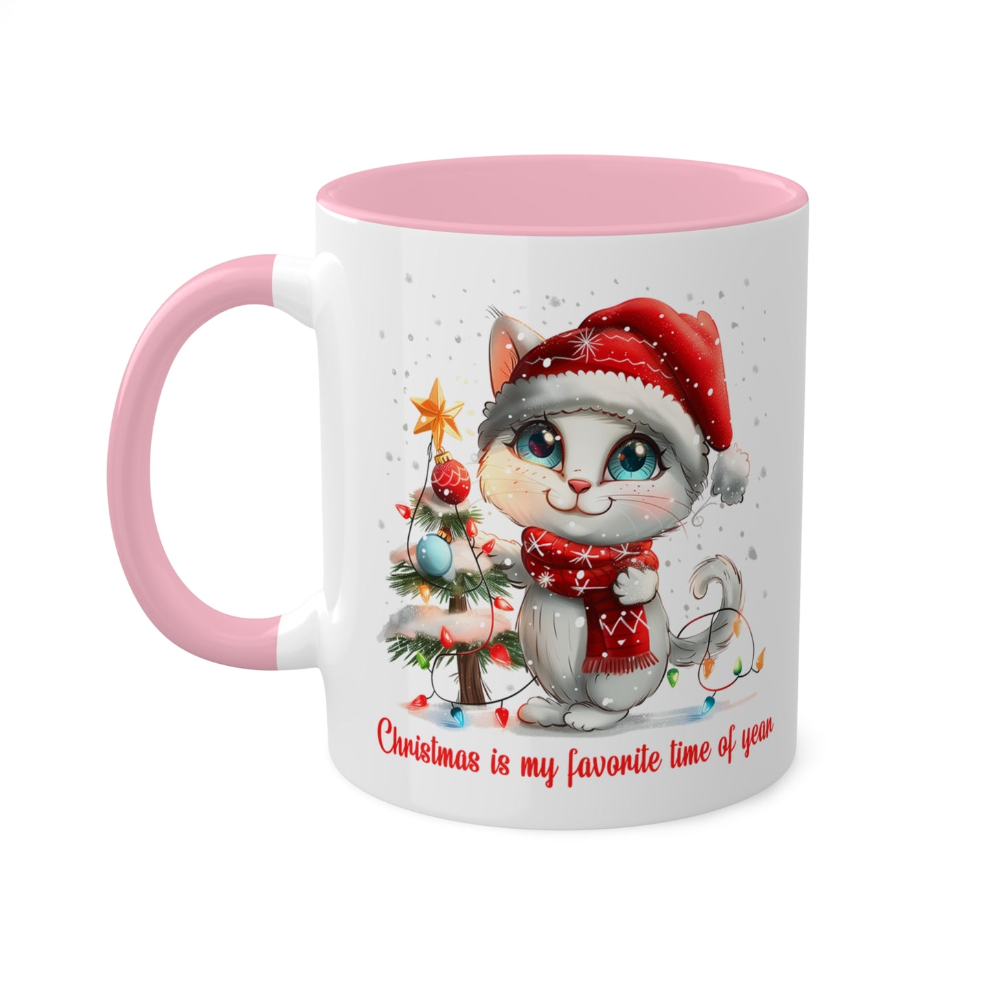 Cat Christmas Mug