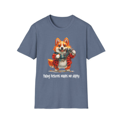 Corgi Painter Softstyle T-Shirt