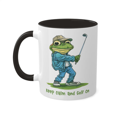 Frog Golfer Mug