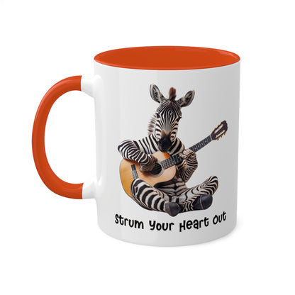 Zebra Musician Mug