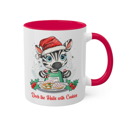 Zebra Christmas Baker Mug