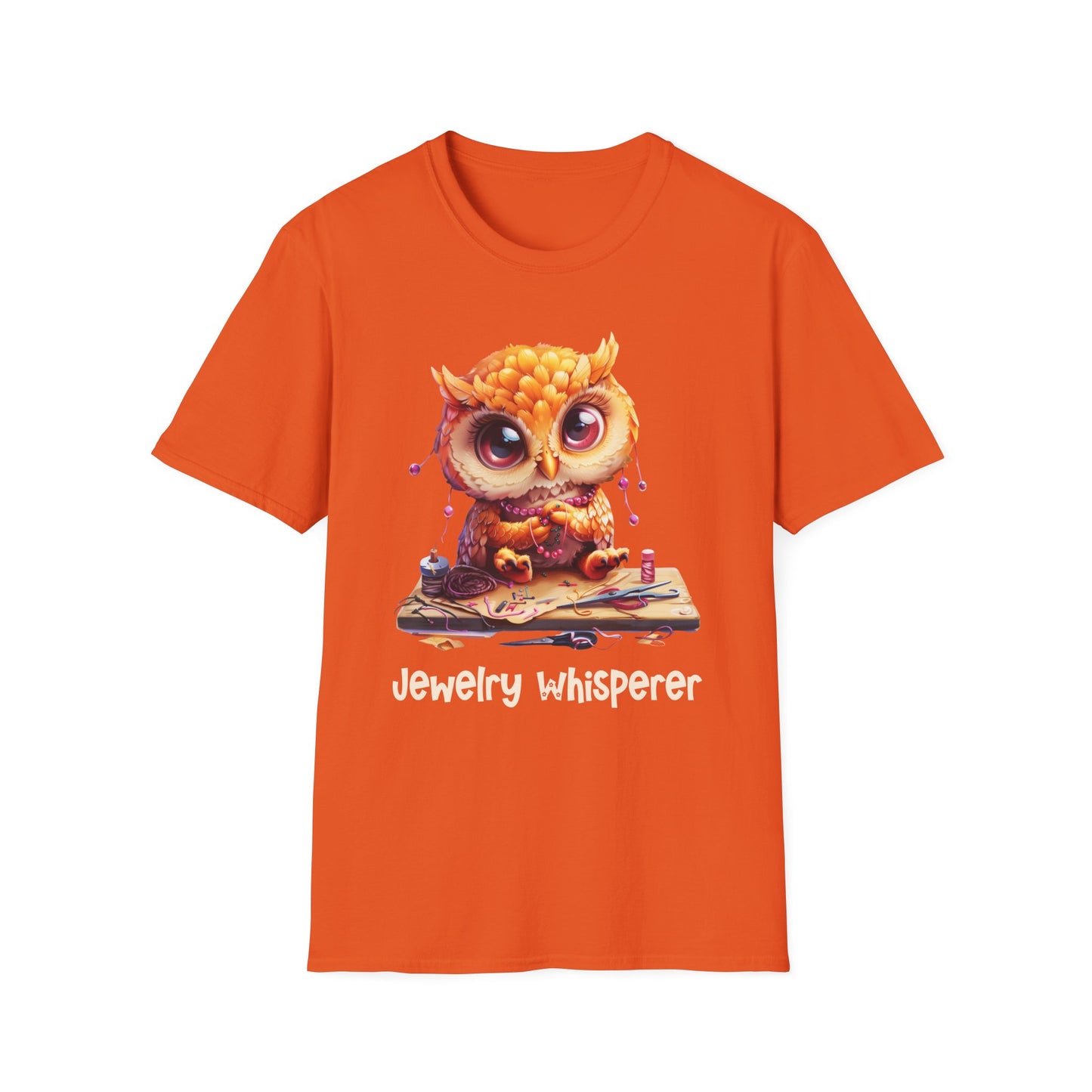 Owl Jewelry Making Softstyle T-Shirt