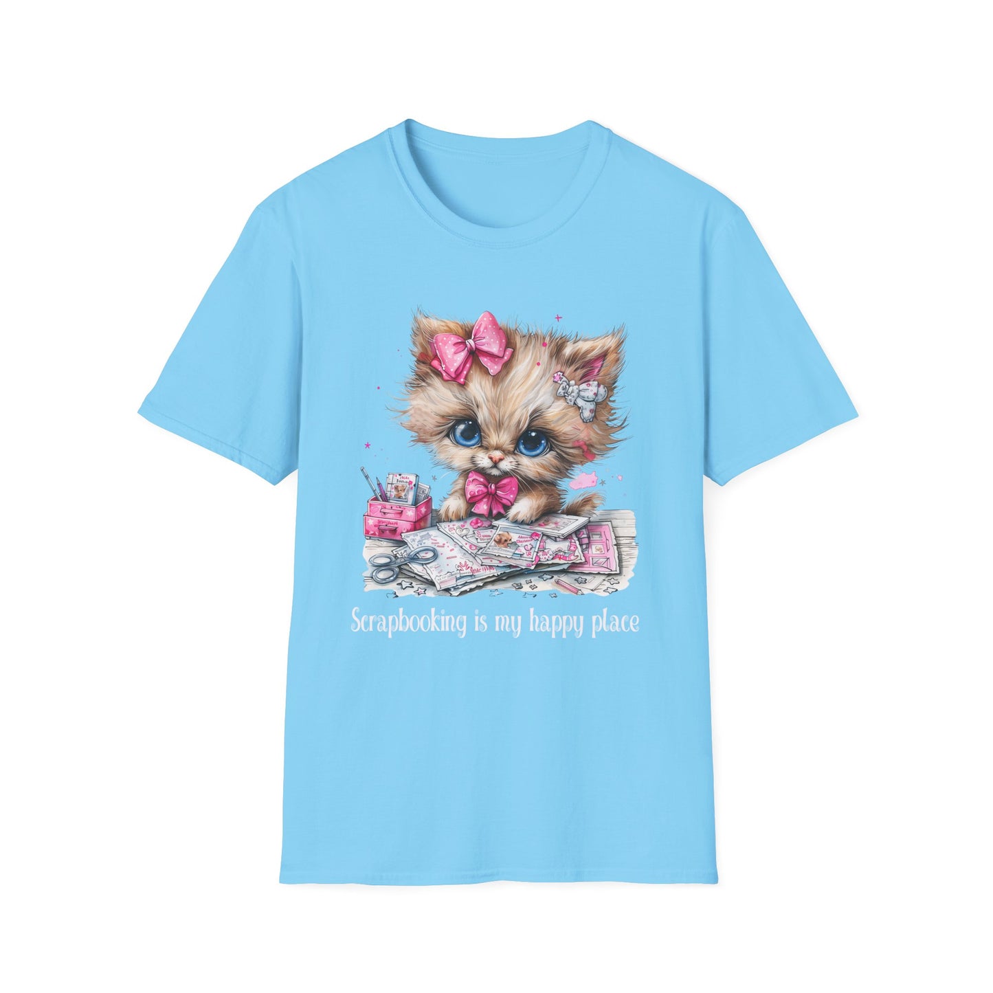 Cat Scrapbooker Softstyle T-Shirt