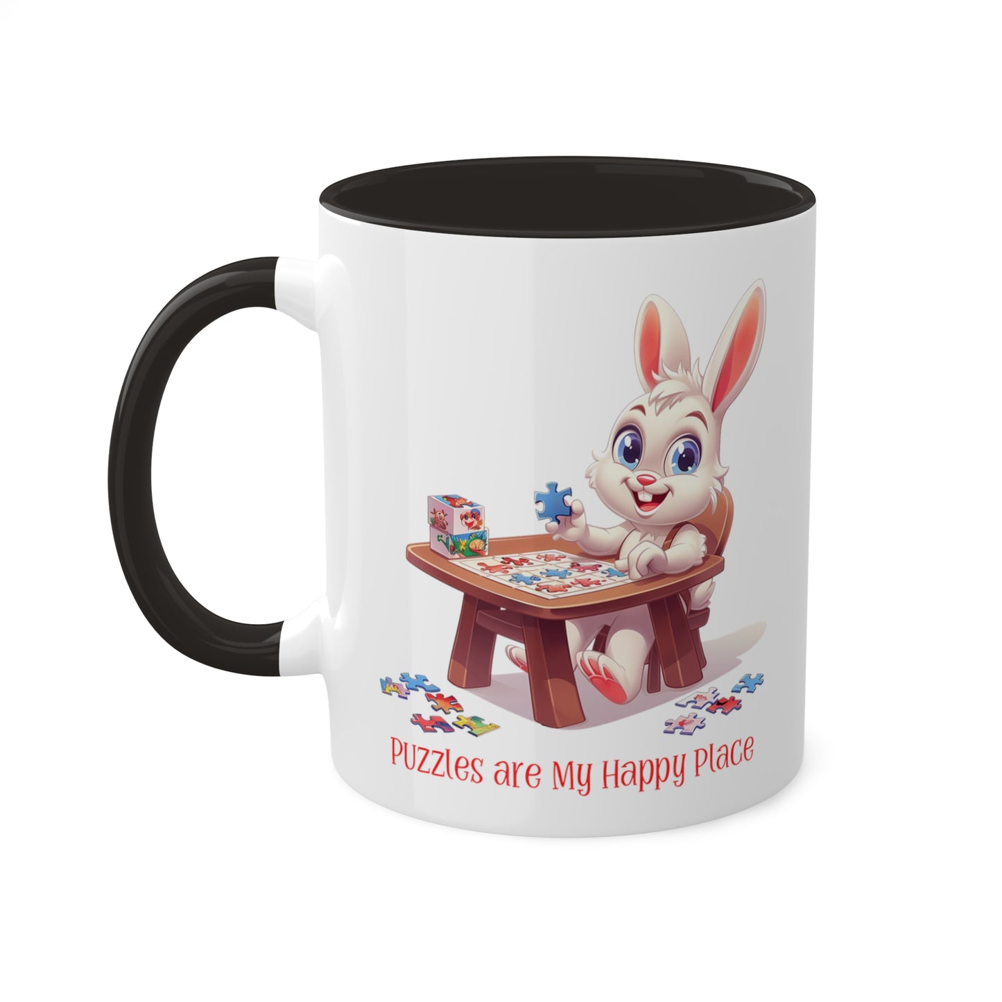 Rabbit Puzzler Mug