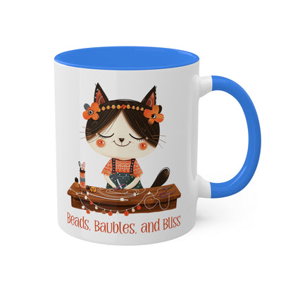 Kitty Cat Jewelry Making Mug