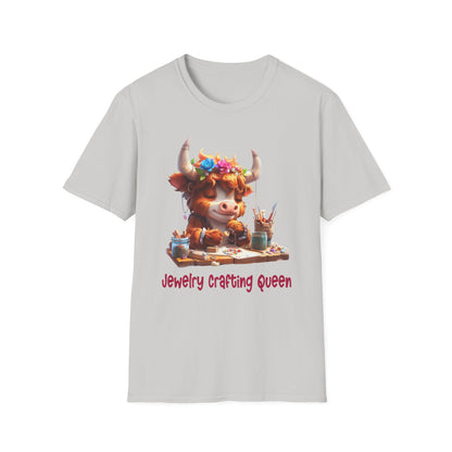 Highland Cow Jewelry Making Softstyle T-Shirt