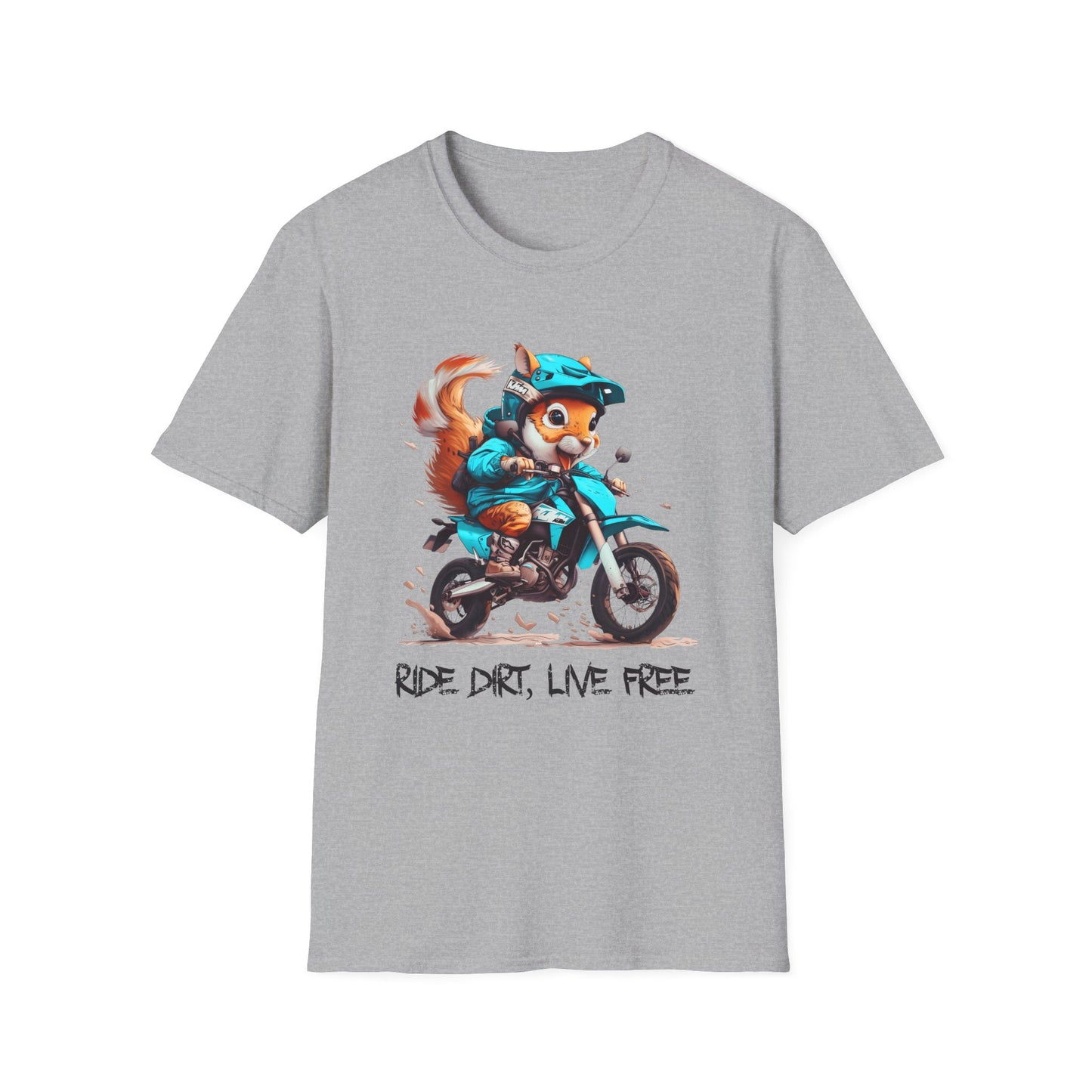 Squirrel Dirt Biker Softstyle T-Shirt