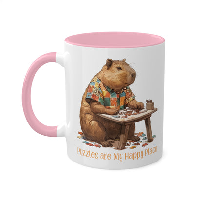 Capybara Puzzler Mug