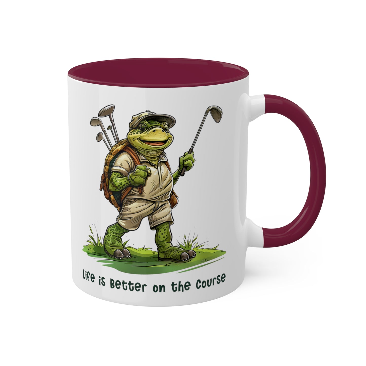 Turtle Golfing Mug