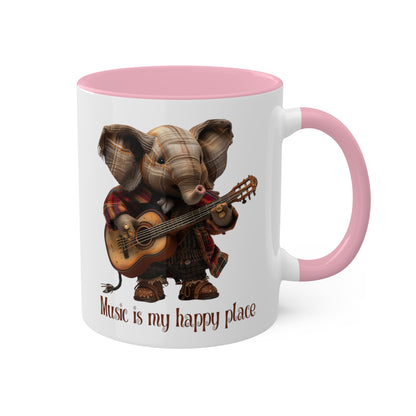 Elephant Musician Mug