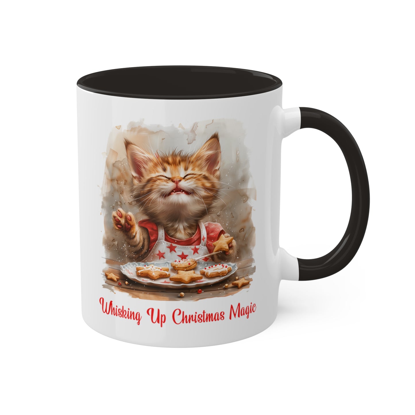 Cat Christmas Baker Mug