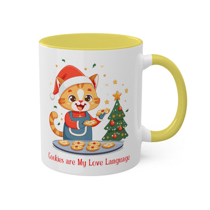 Kitty Cat Christmas Baker Mug