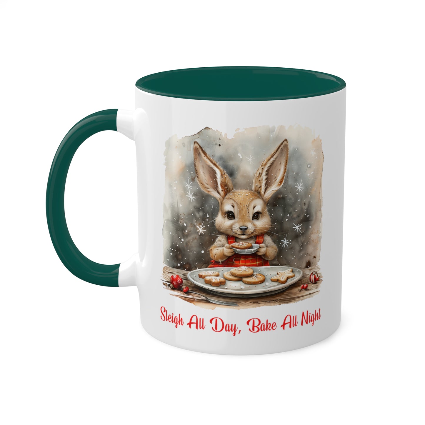 Rabbit Christmas Baker Mug