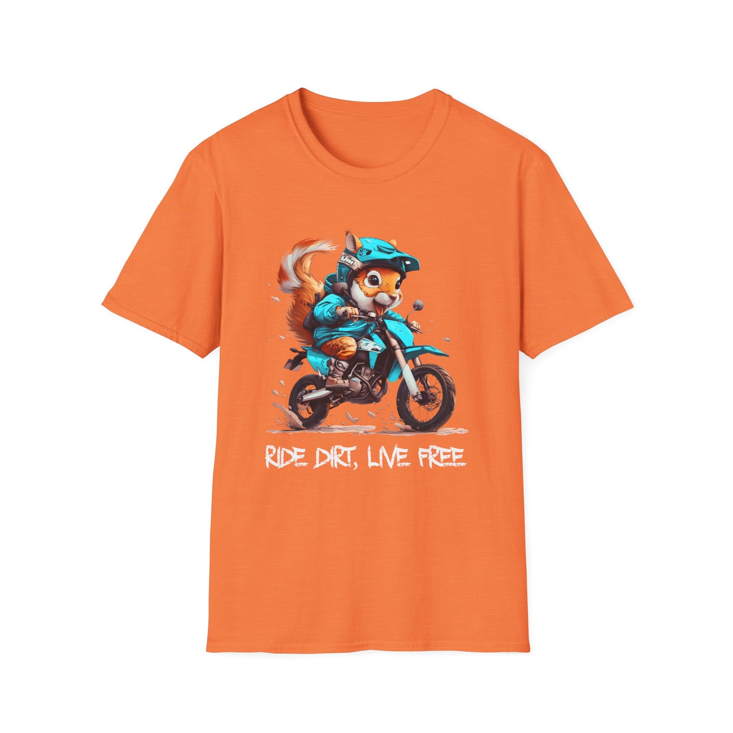 Squirrel Dirt Biker Softstyle T-Shirt