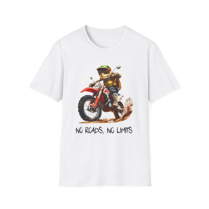 Turtle Dirt Biker Softstyle T-Shirt