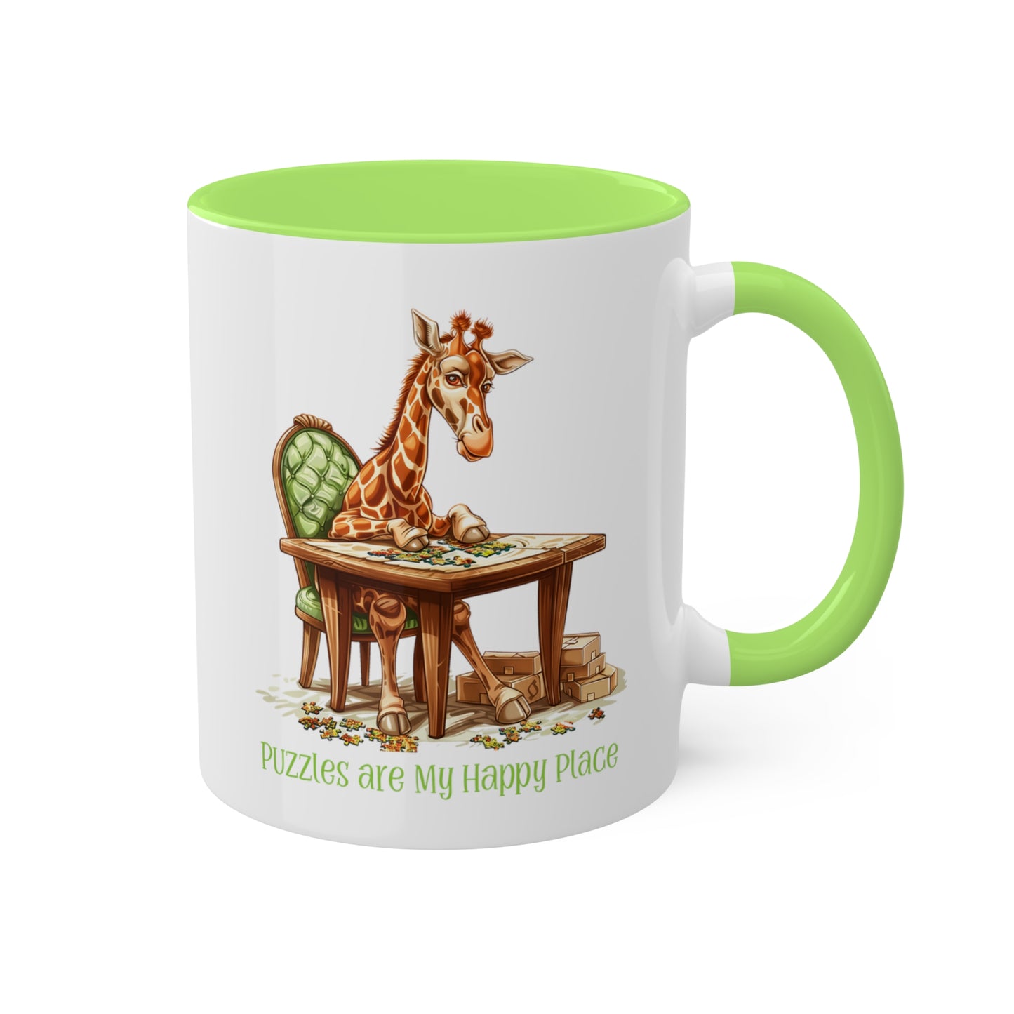 Giraffe Puzzler Mug