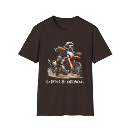 Sloth Dirt Biker Softstyle T-Shirt