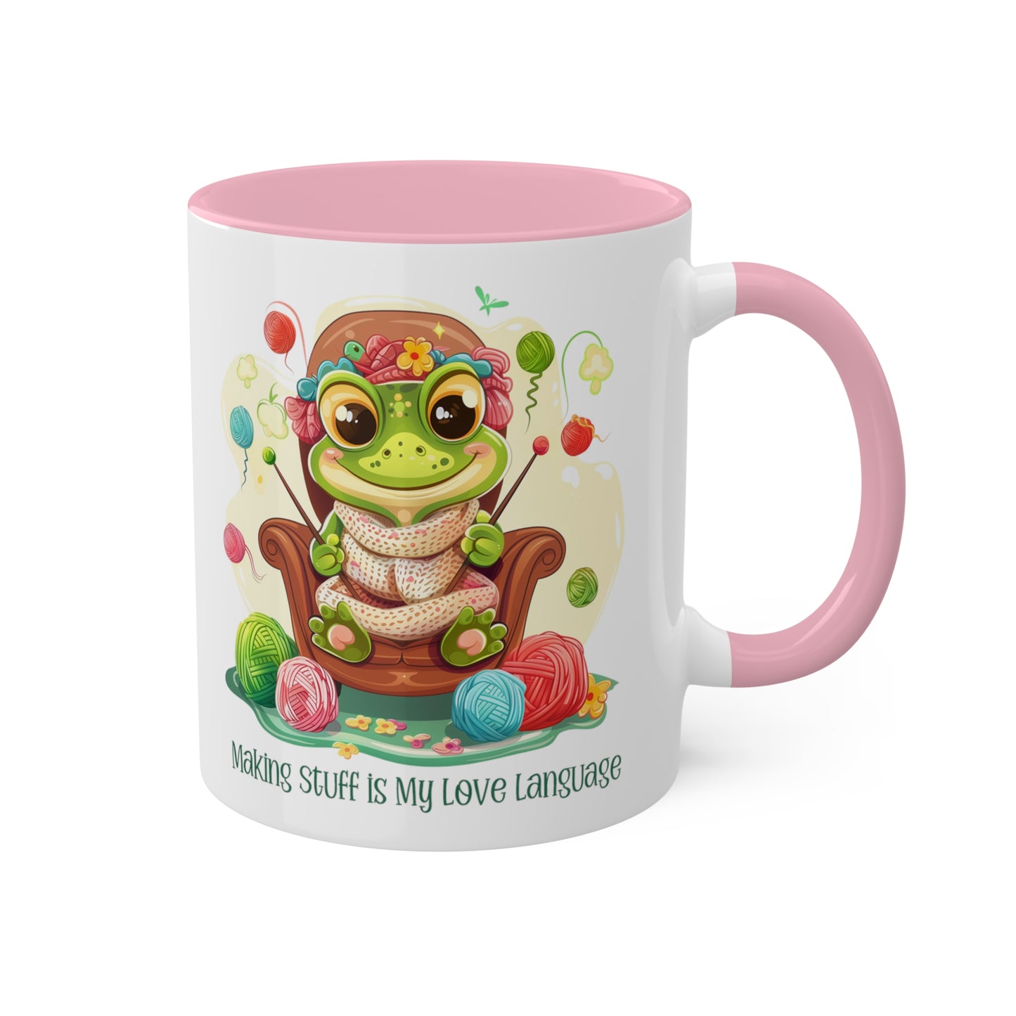 Frog Knitter Mug