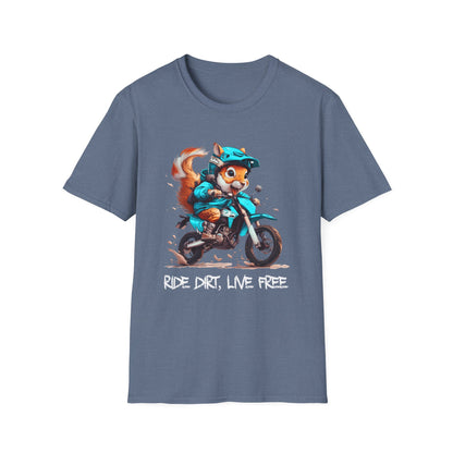 Squirrel Dirt Biker Softstyle T-Shirt