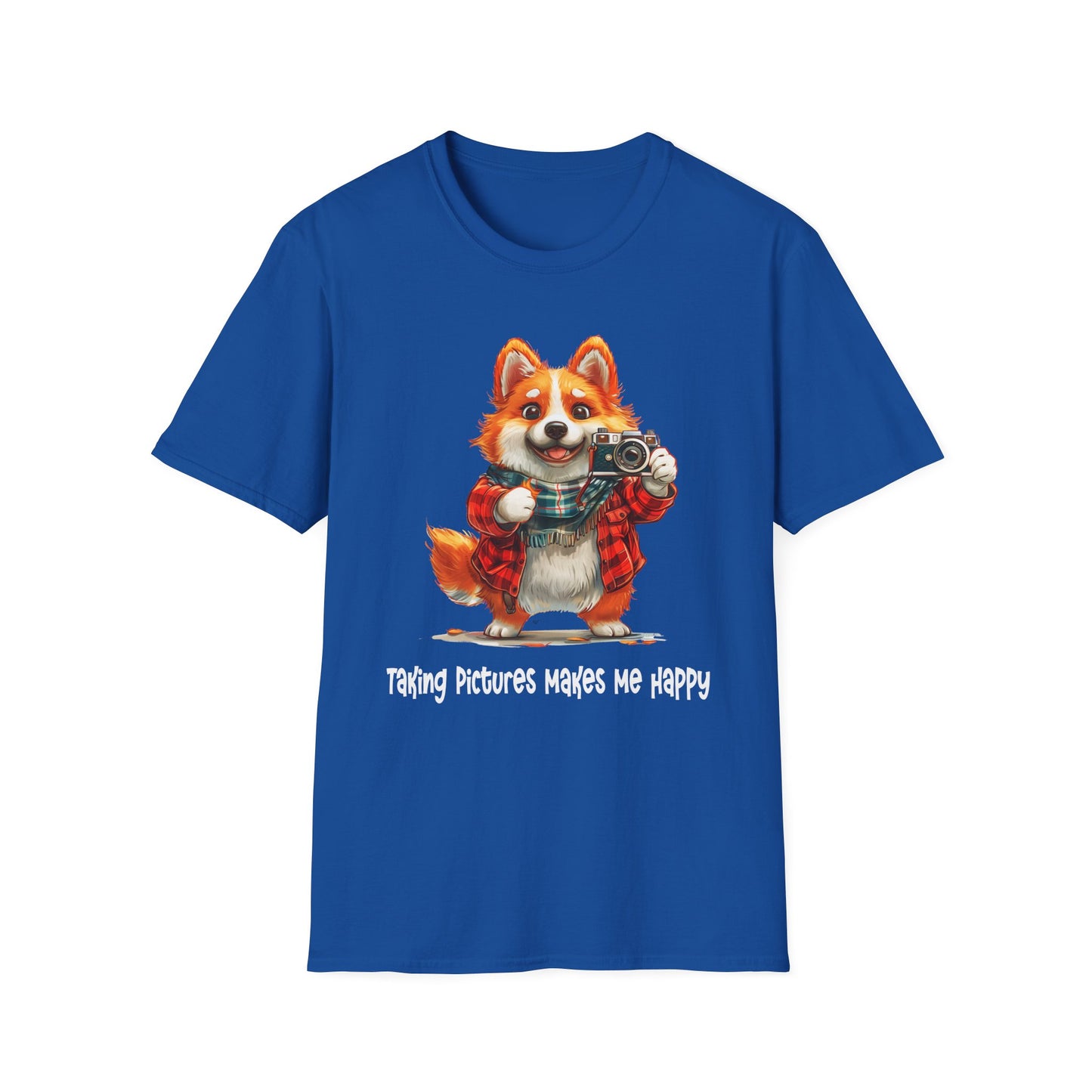 Corgi Painter Softstyle T-Shirt