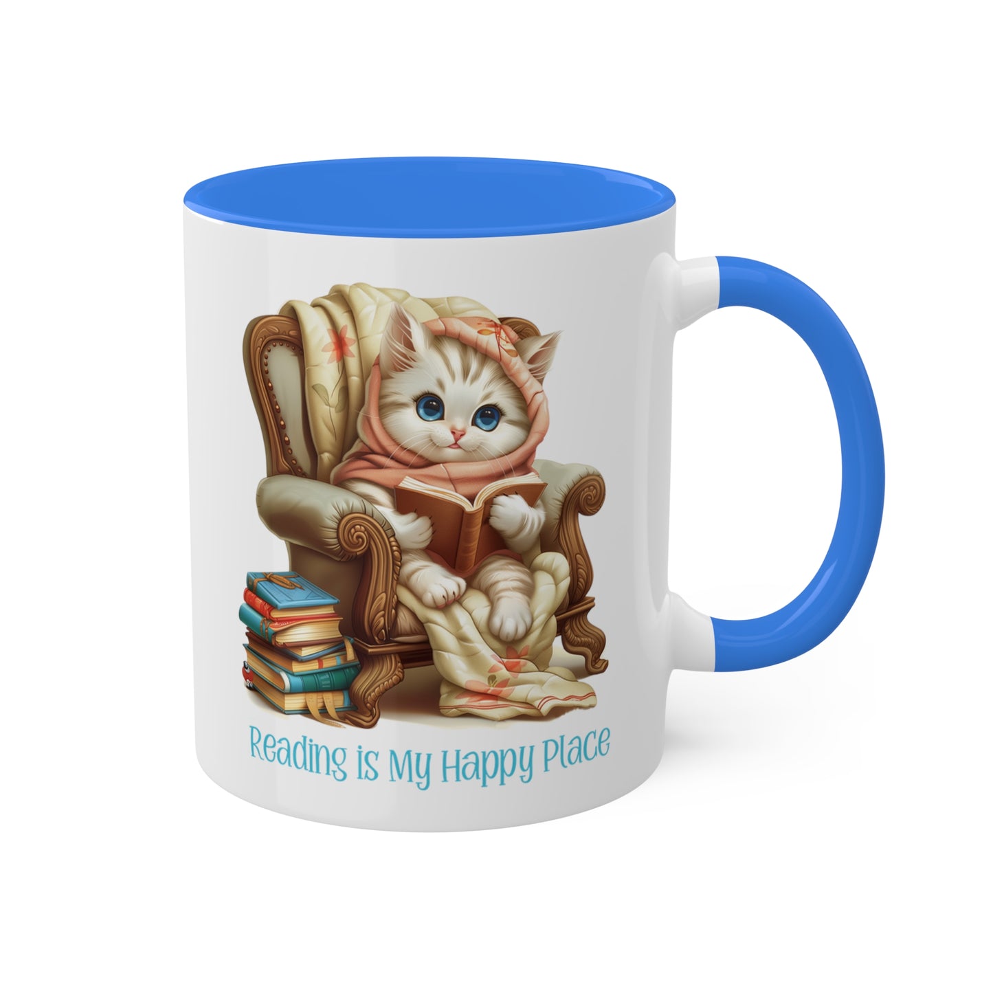 Cat Reading Mug