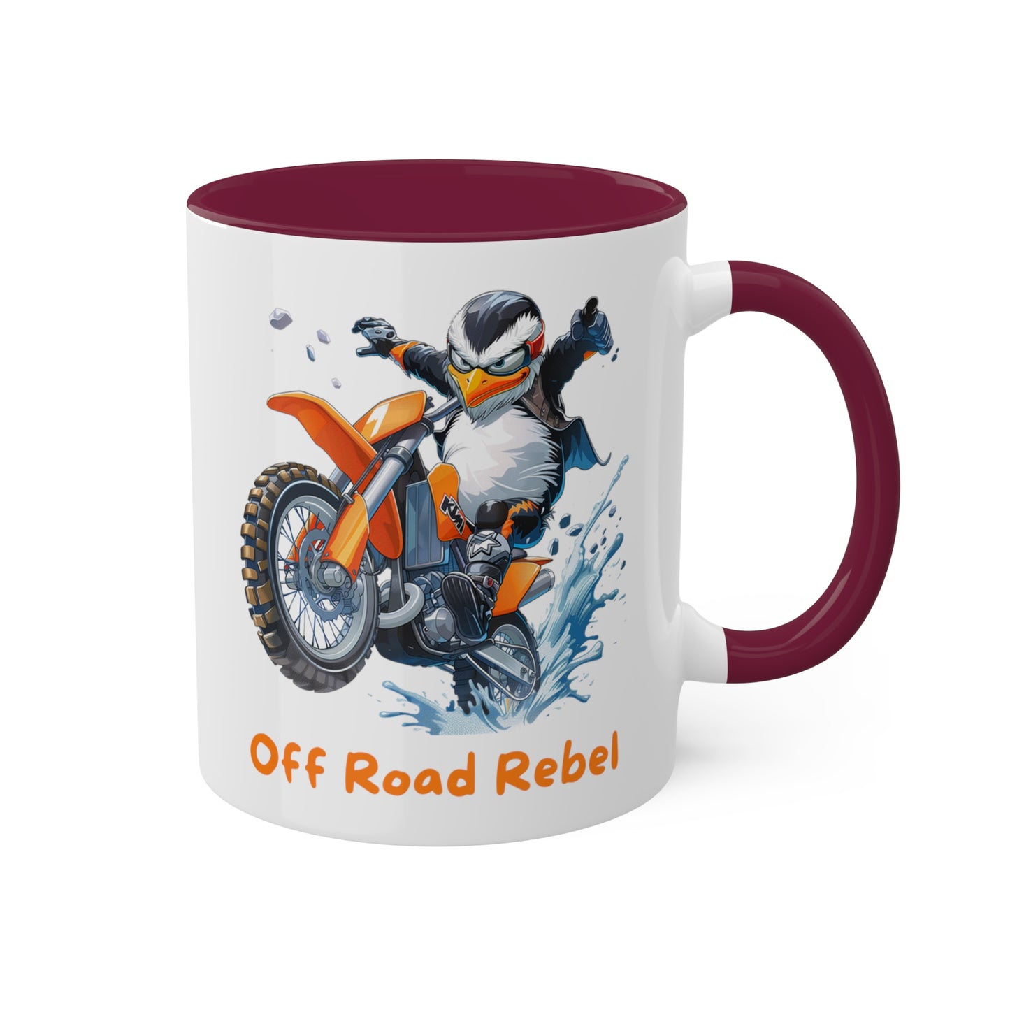 Penguin Dirt Biker Mug