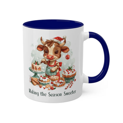 Cow Christmas Baker Mug